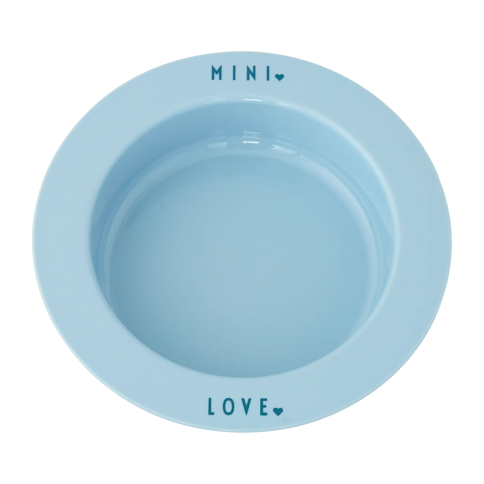 Assiette creuse favorite mini Design Letters, Light blue-love Design Letters