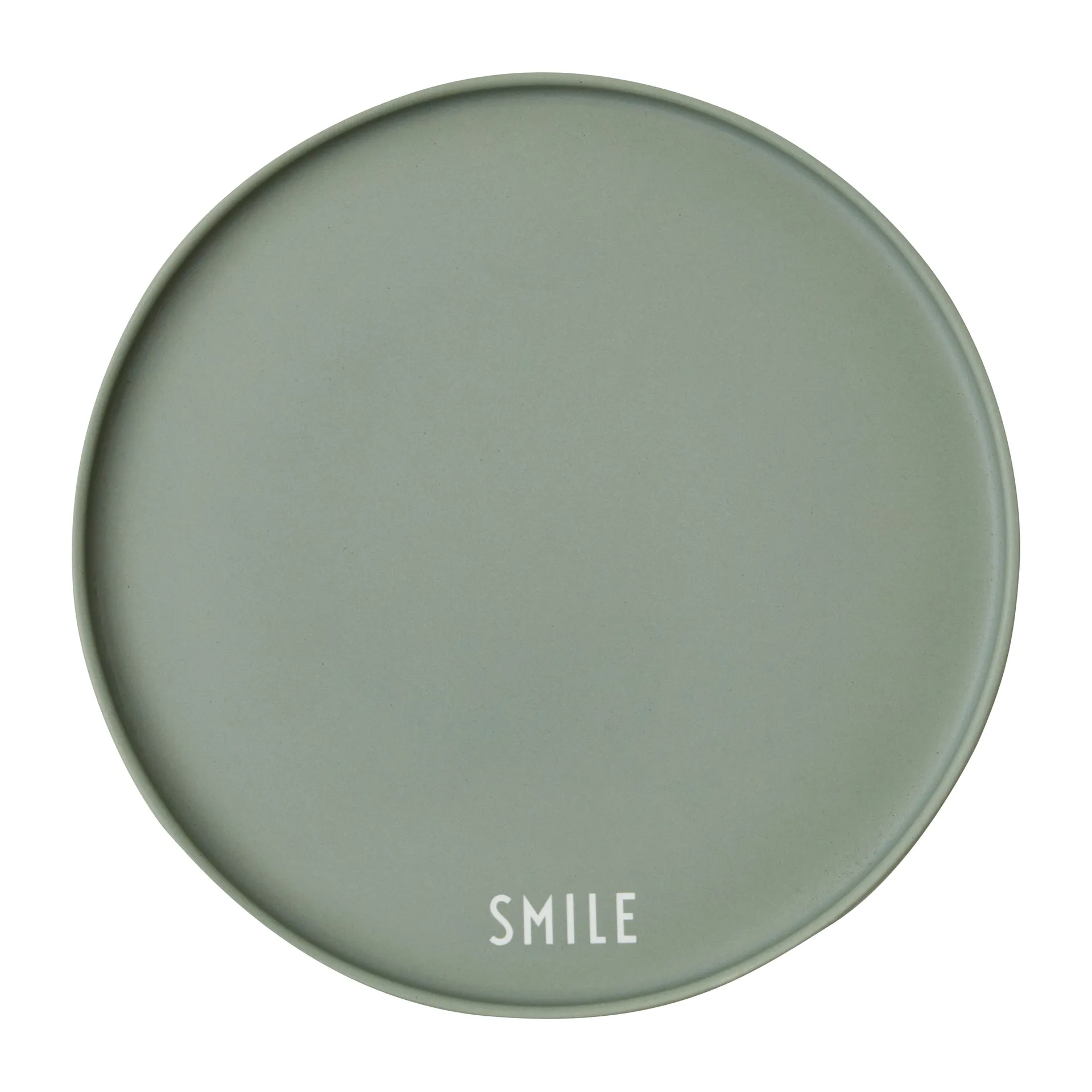 Assiette Design Letters Ø22 cm, Smile-green Design Letters