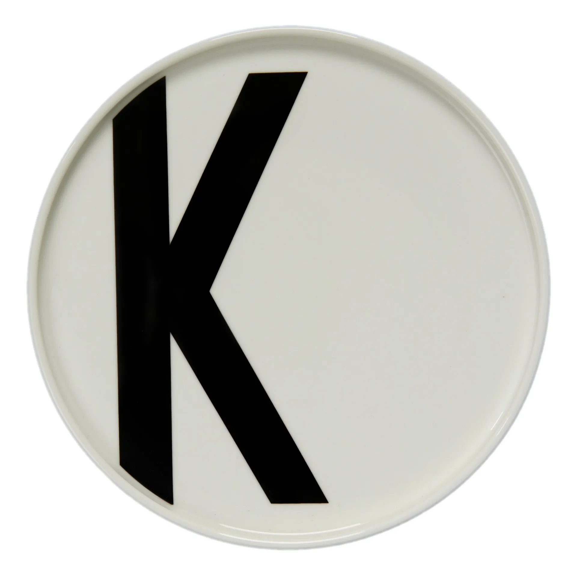 Assiette Design Letters, K Design Letters