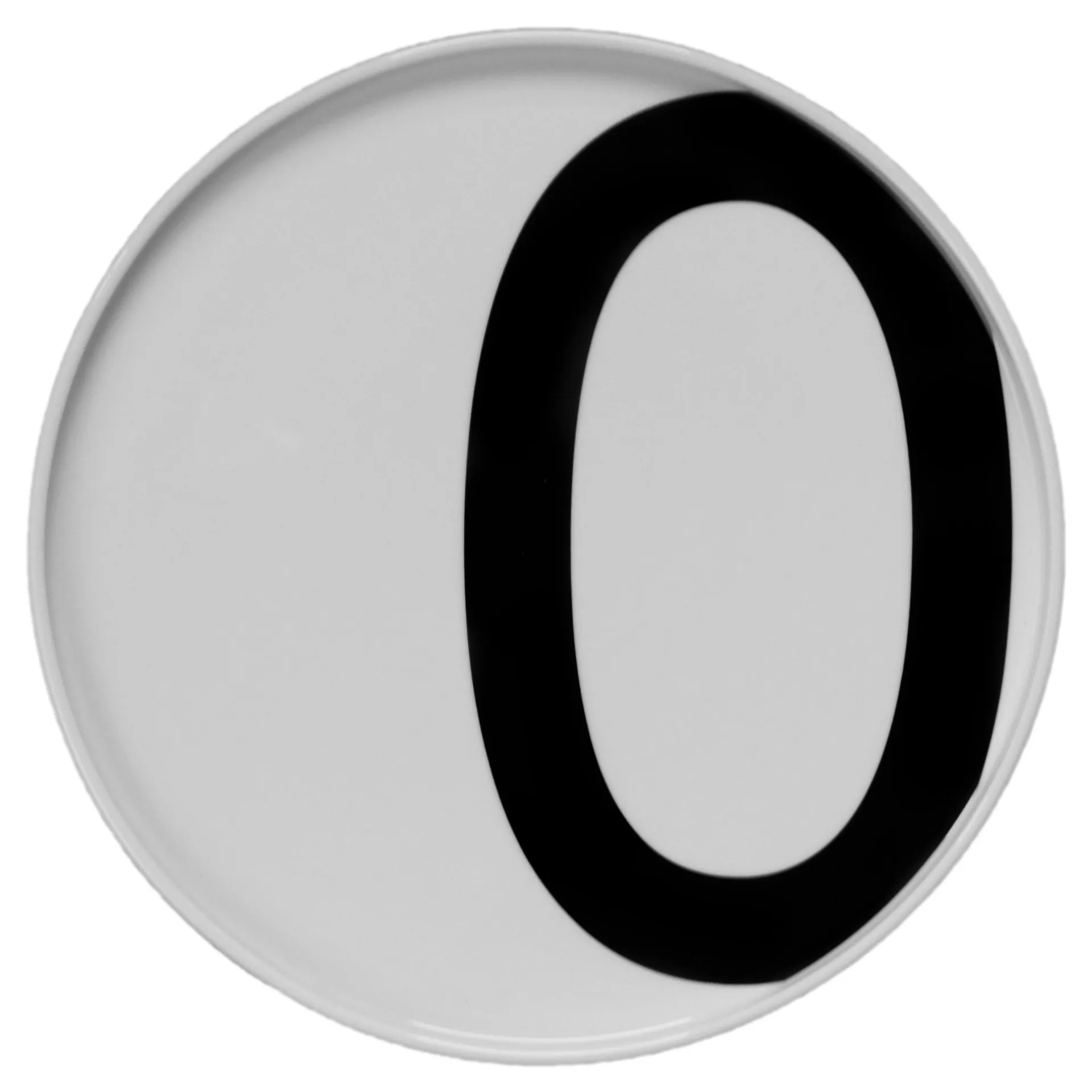 Assiette Design Letters, O Design Letters