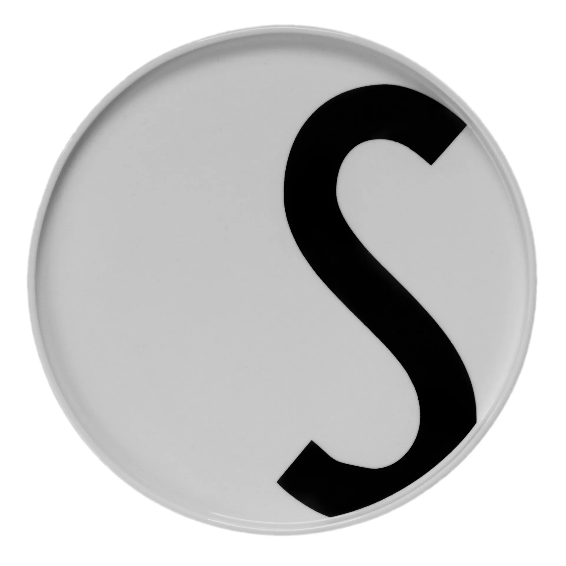 Assiette Design Letters, S Design Letters