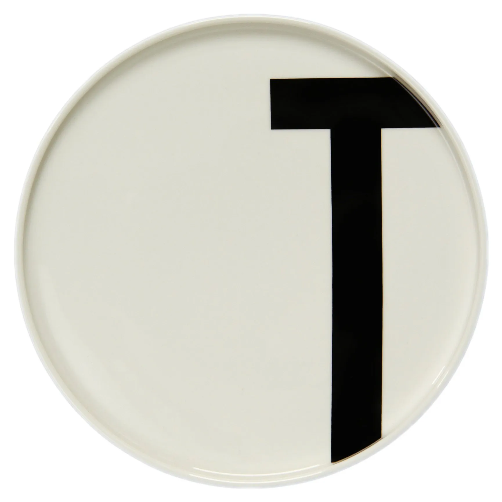 Assiette Design Letters, T Design Letters
