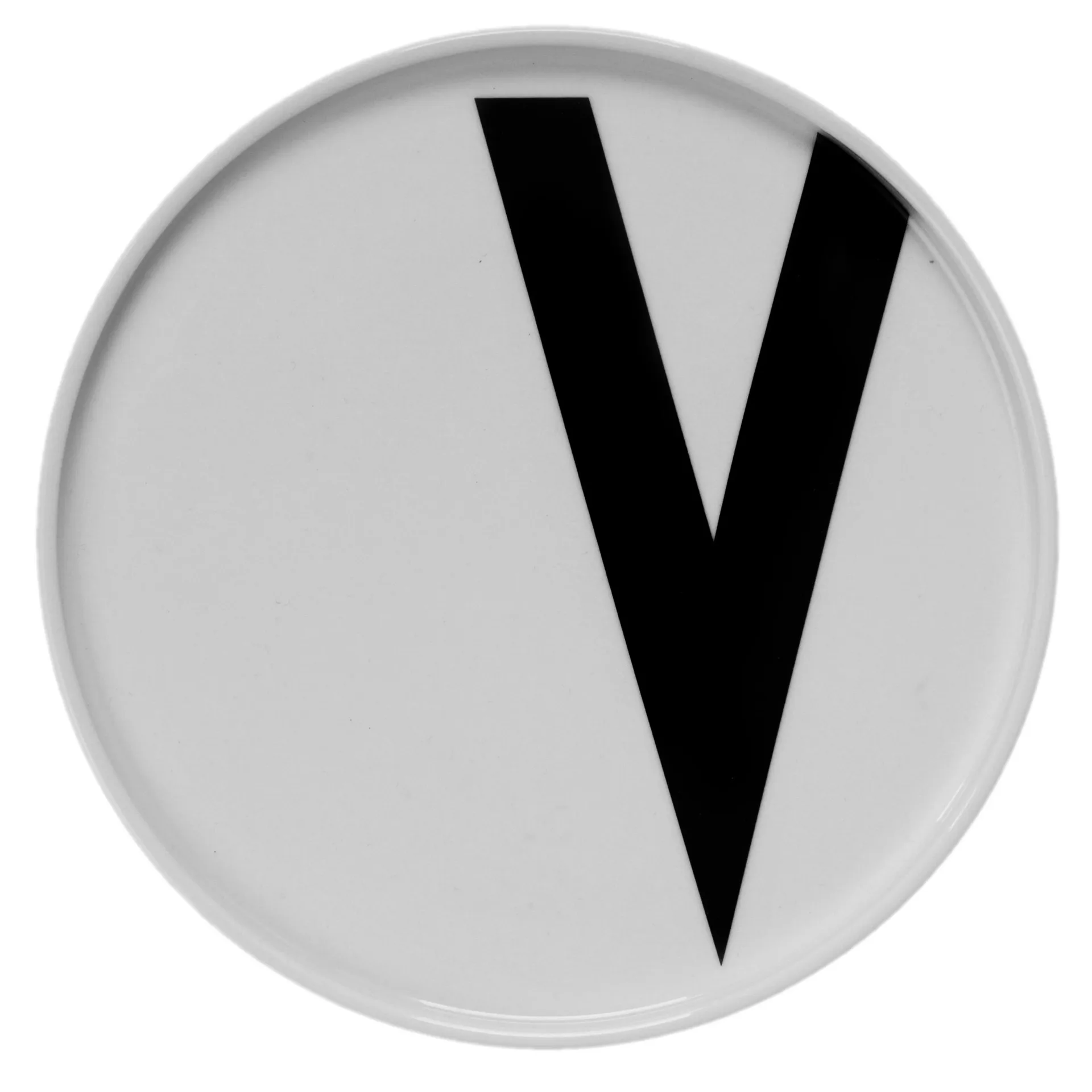 Assiette Design Letters, V Design Letters