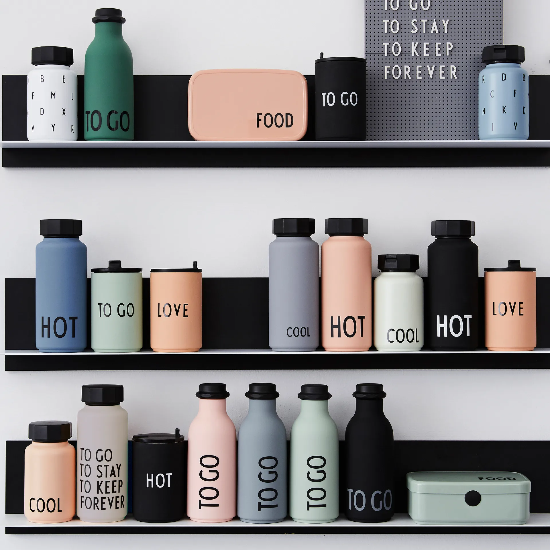 Boîte-repas Design Letters, Couleur chair Design Letters