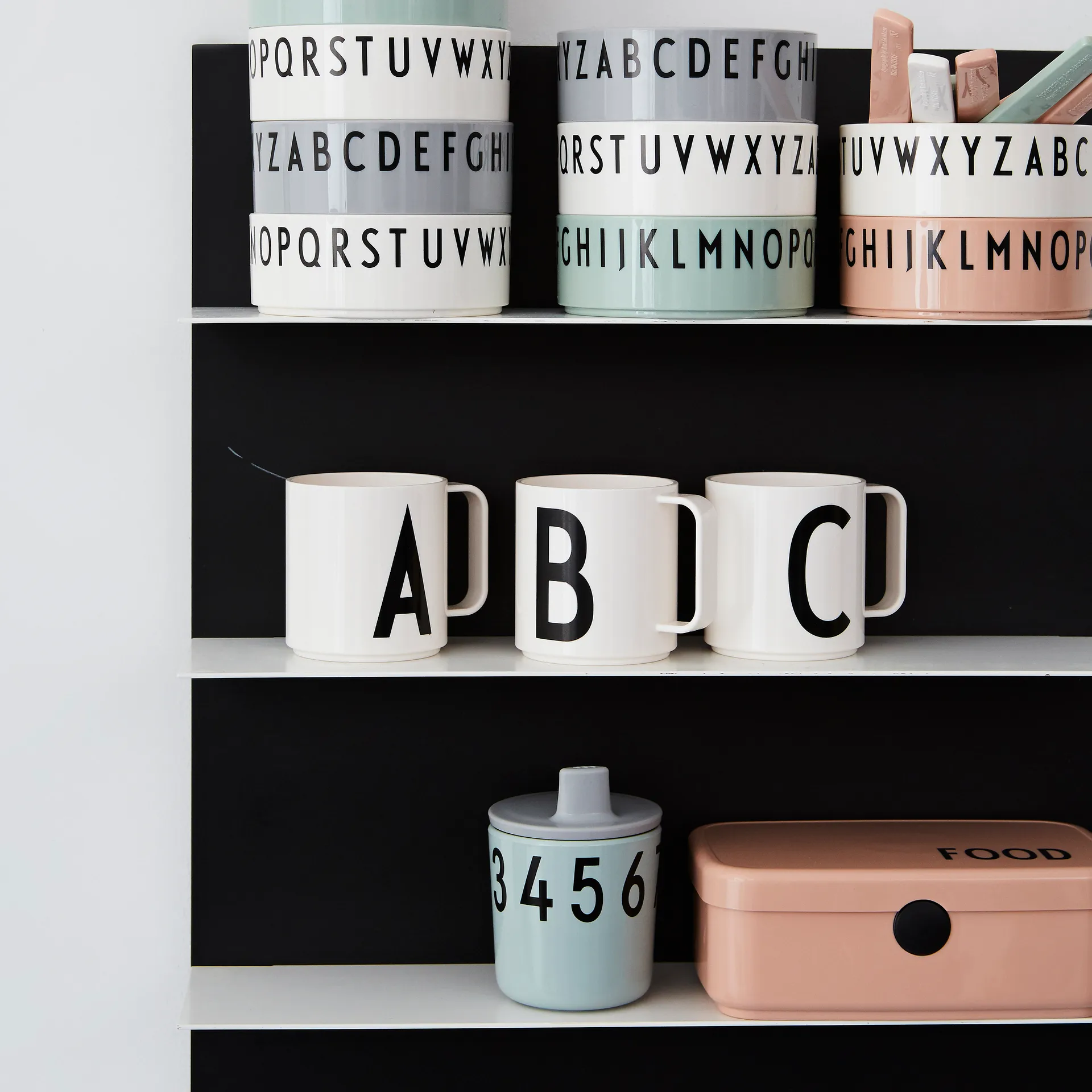 Boîte-repas Design Letters, Couleur chair Design Letters