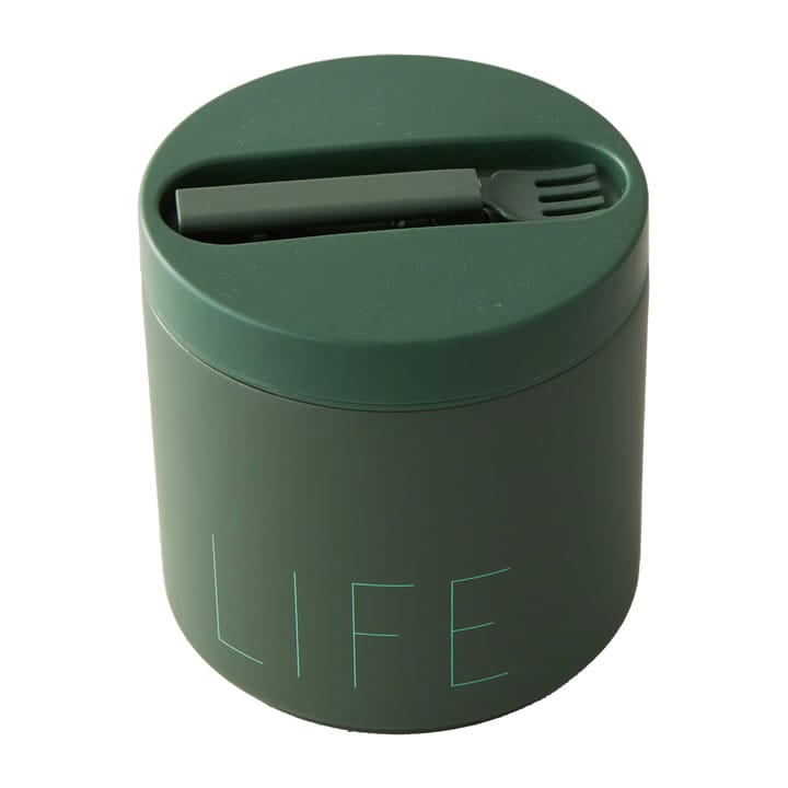 Boîte thermos à déjeuner Design Letters grand - Life-myrtle green - Design Letters