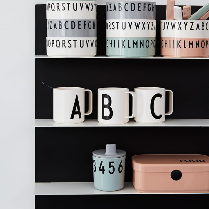 Bol Breakfast Dinner Lunch lot de 3, Couleur chair Design Letters