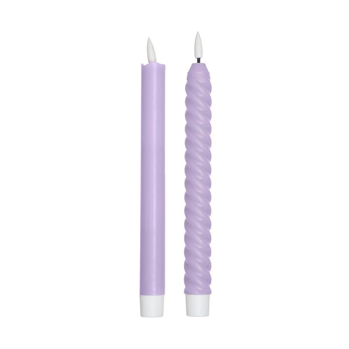 Bougie LED Design Letters lot de 2 - Lilac - Design Letters