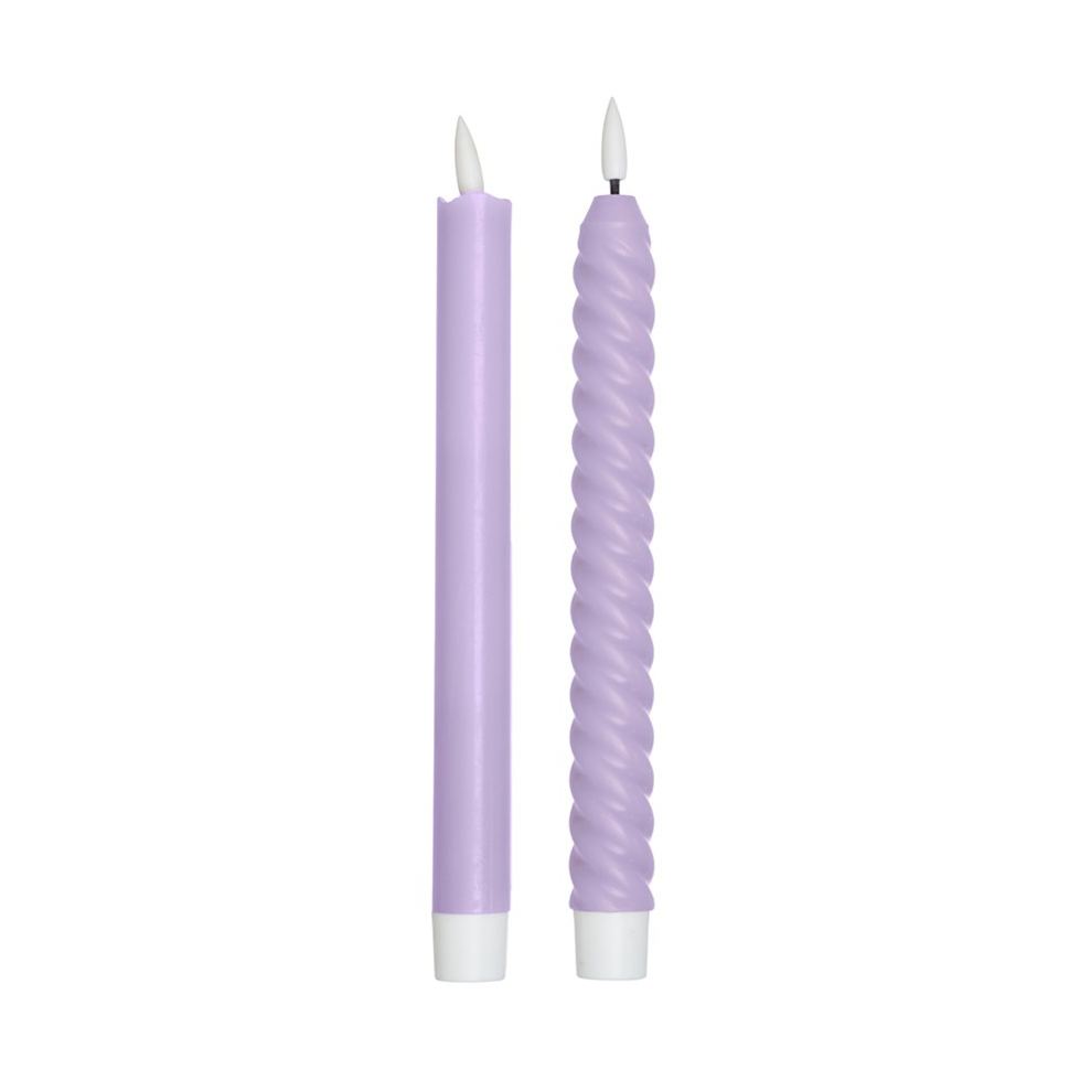 Design Letters Bougie LED Design Letters lot de 2 Lilac