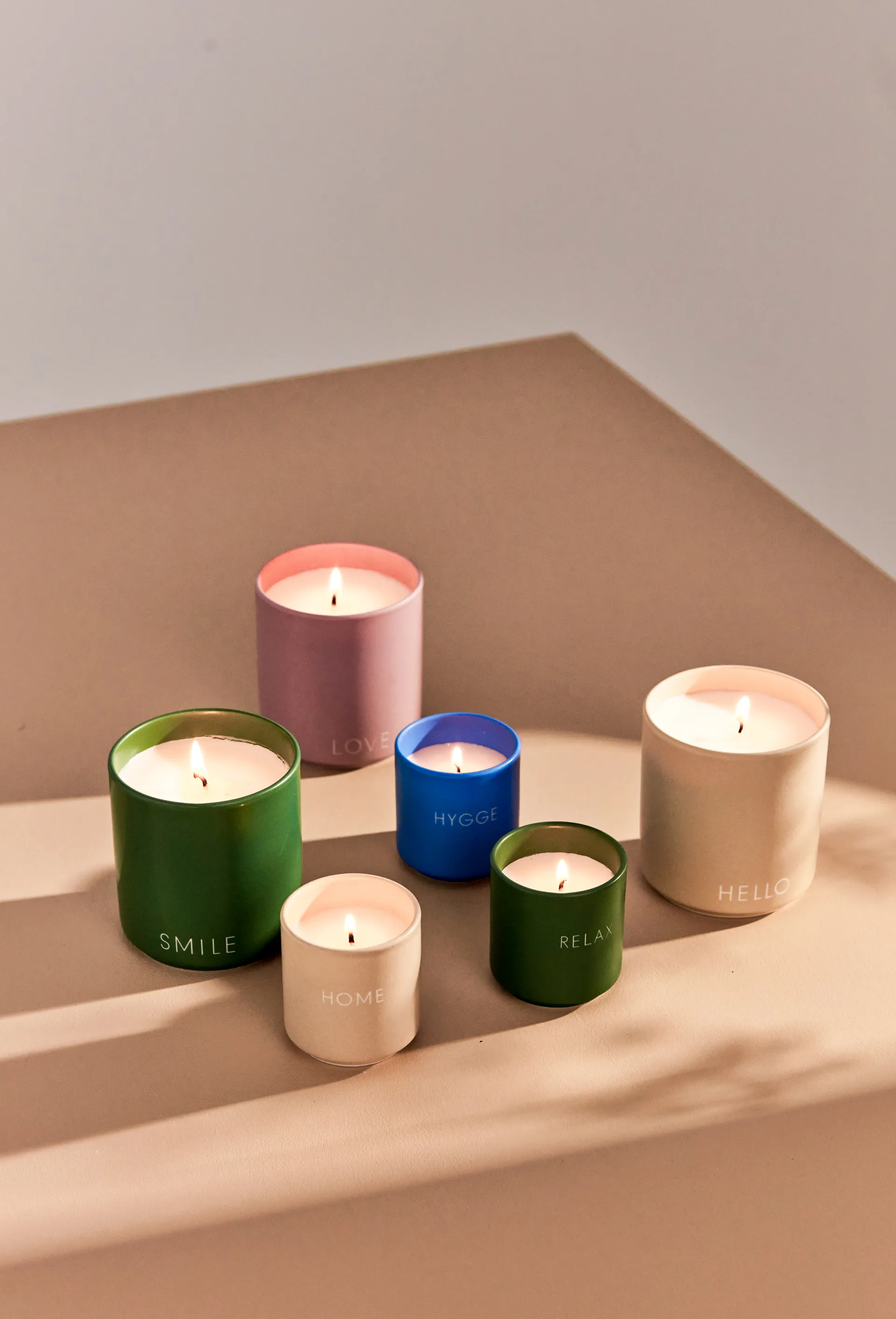 Bougie parfumée Design Letters Ø5,5 cm, Hygge-cobalt blue Design Letters