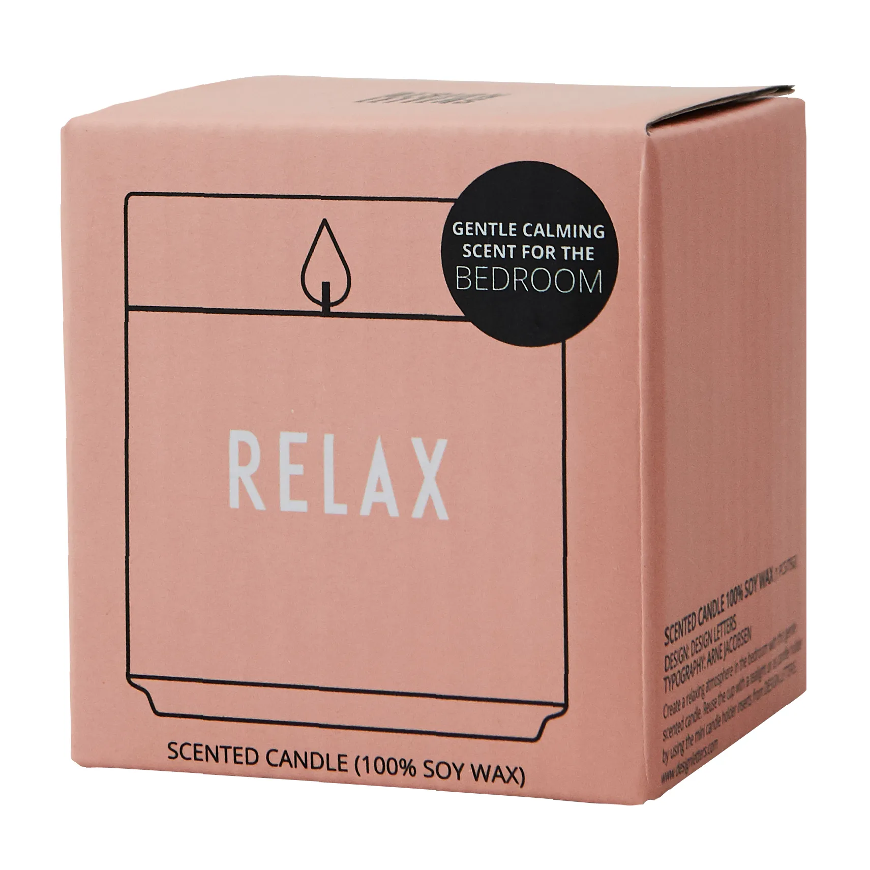 Bougie parfumée Design Letters Ø5,5 cm, Relax-nude Design Letters