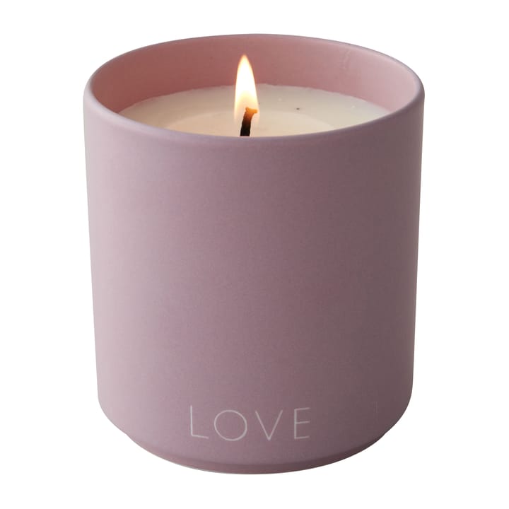 Bougie parfumée Design Letters Ø8 cm - Love-lavender - Design Letters