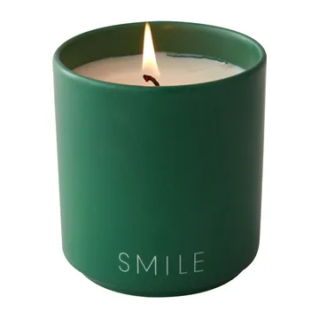 Bougie parfumée Design Letters Ø8 cm - Smile-grass green - Design Letters
