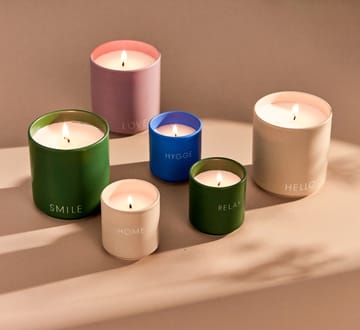 Bougie parfumée Design Letters Ø8 cm - Smile-grass green - Design Letters