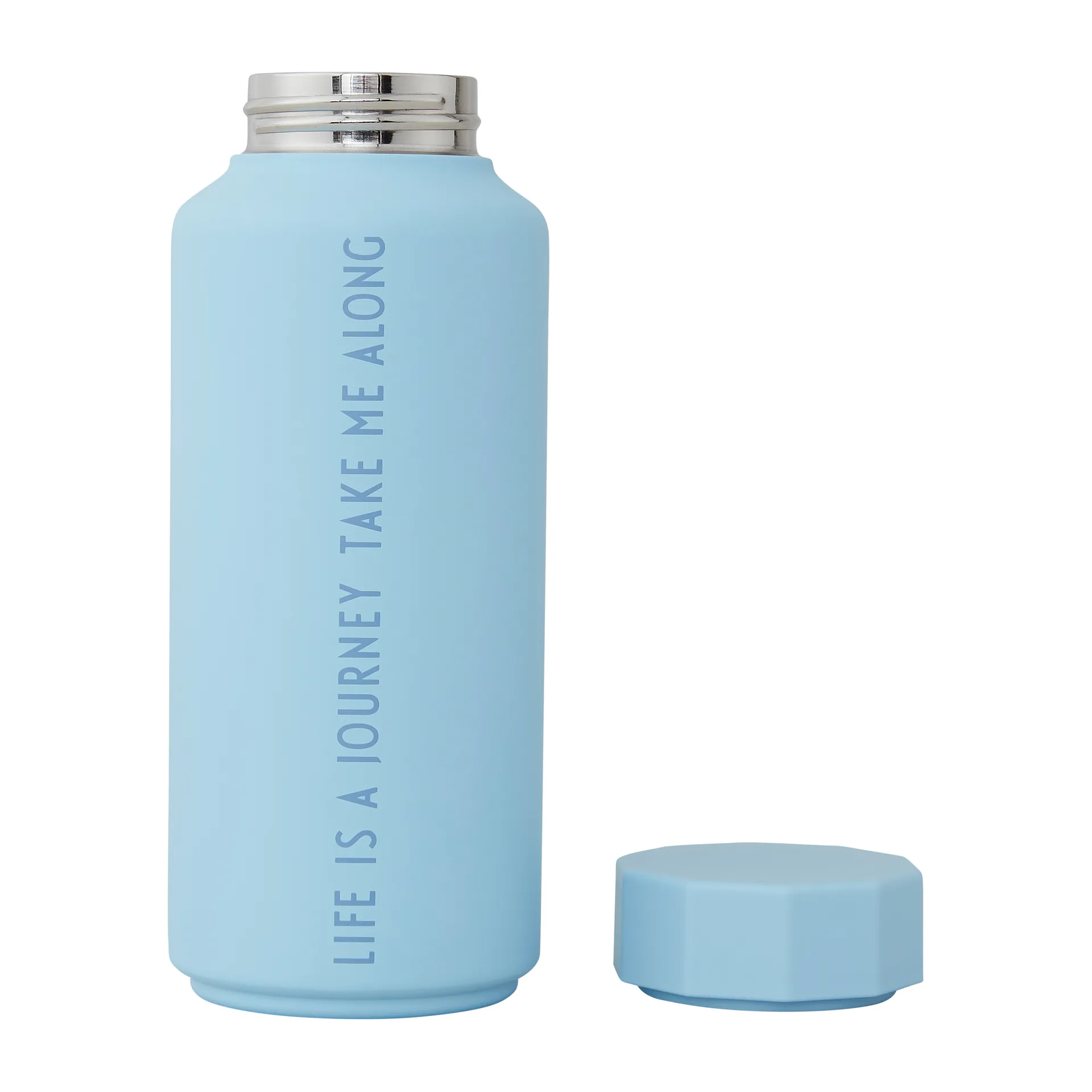 Bouteille isotherme Design Letters édition speciale, Light blue-life Design Letters