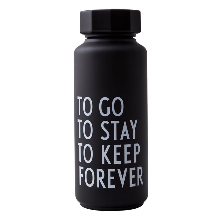 Bouteille isotherme Design Letters édition speciale - Noir - Design Letters