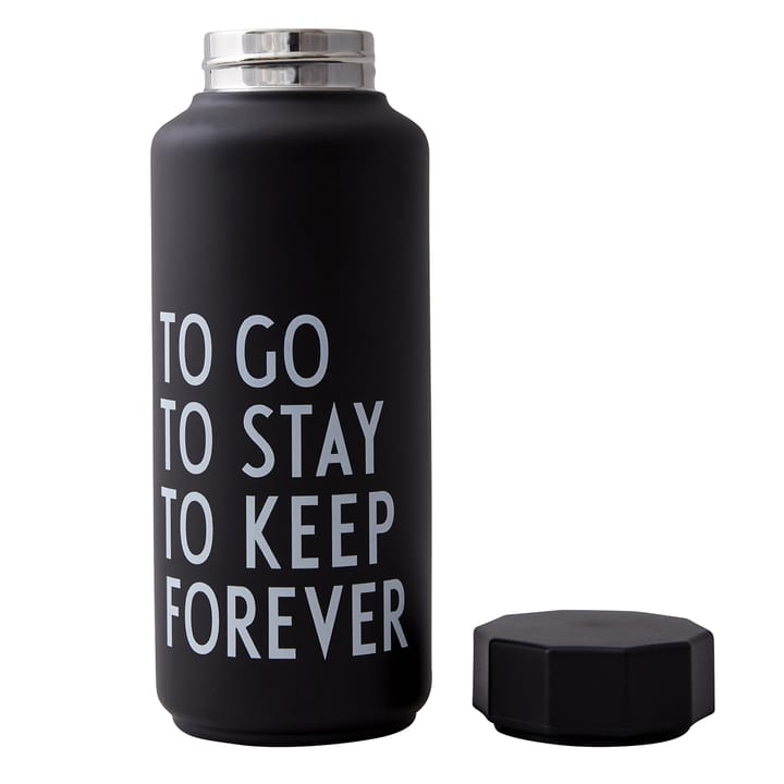 Bouteille isotherme Design Letters édition speciale, Noir Design Letters