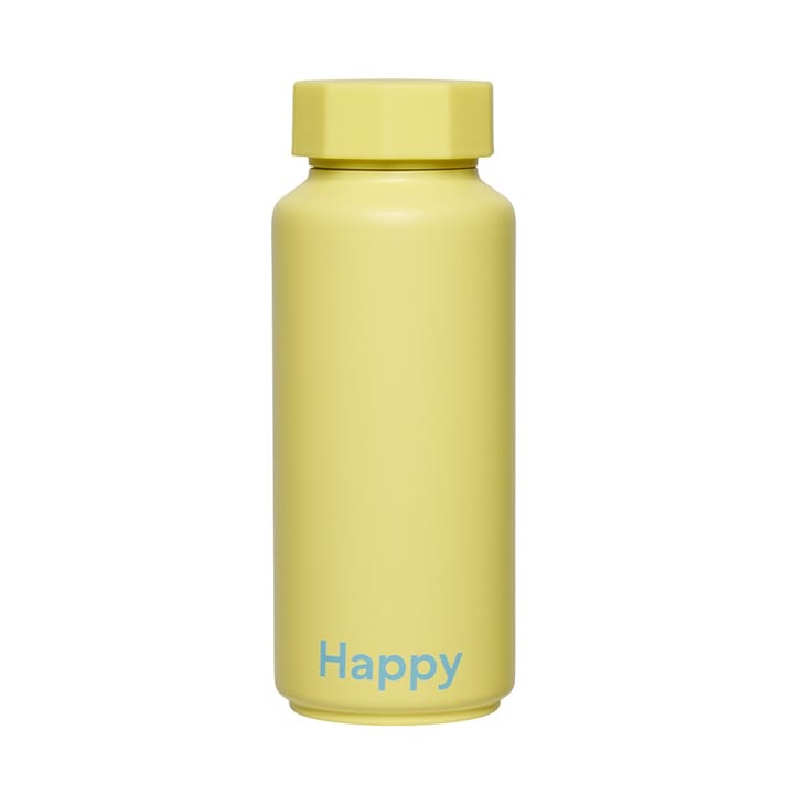 Bouteille isotherme Design Letters - Happy-jaune - Design Letters