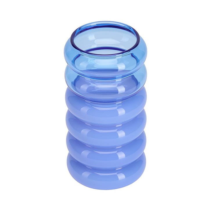 Bubble 2-en-1 vase et bougeoir 13,5 cm - Blue - Design Letters
