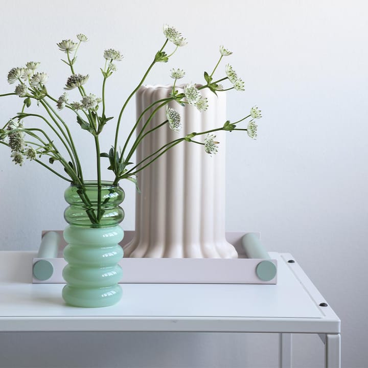 Bubble 2-en-1 vase et bougeoir 13,5 cm, Green Design Letters