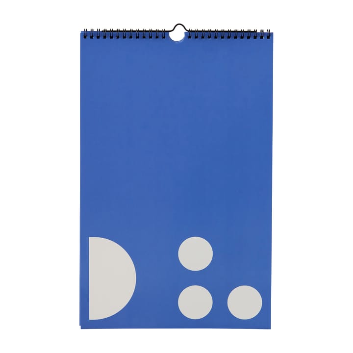 Calendrier mensuel Design Letters - Bleu cobalt - Design Letters