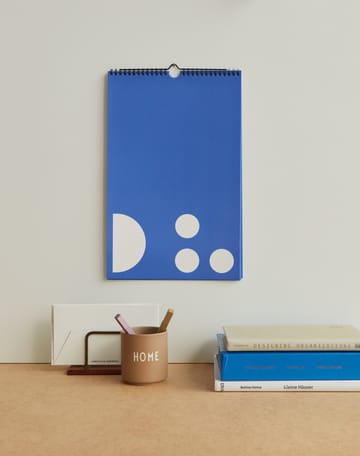 Calendrier mensuel Design Letters - Bleu cobalt - Design Letters