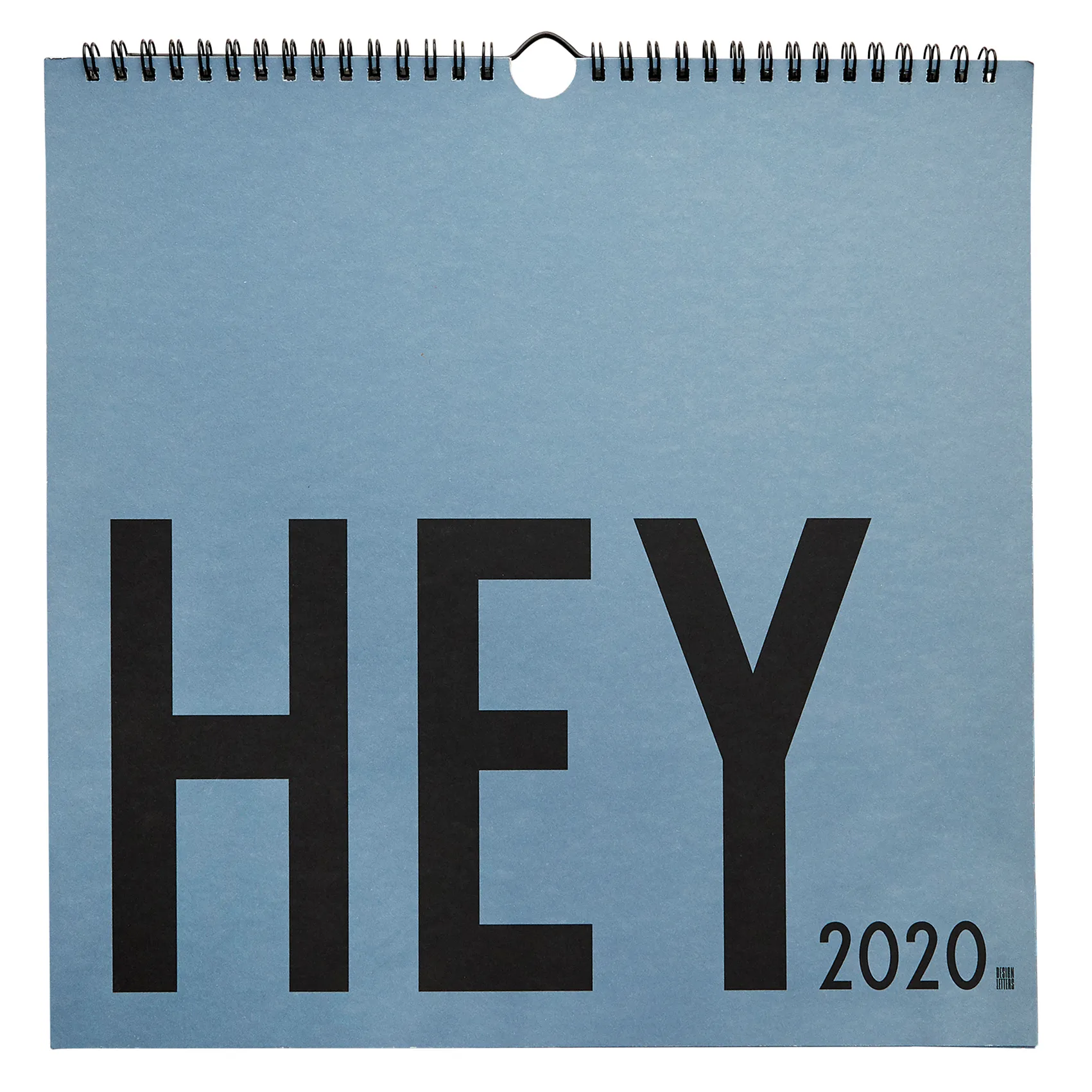 Calendrier mural Design Letters 2020, Bleu Design Letters