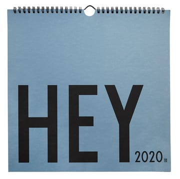 Calendrier mural Design Letters 2020 - Bleu - Design Letters