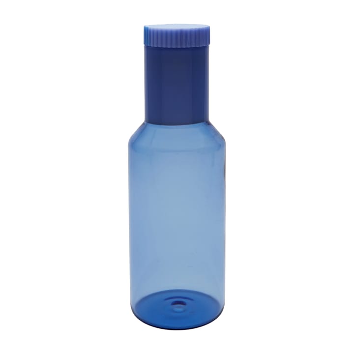 Carafe en verre tub Design Letters 1 L, Bleu/bleu laiteux Design Letters