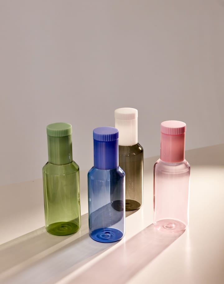 Carafe en verre tub Design Letters 1 L, Rose/rose laiteux Design Letters