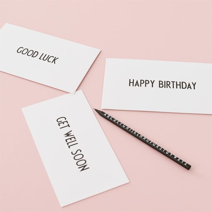 Carte AJ Vintage ABC, Good Luck Design Letters