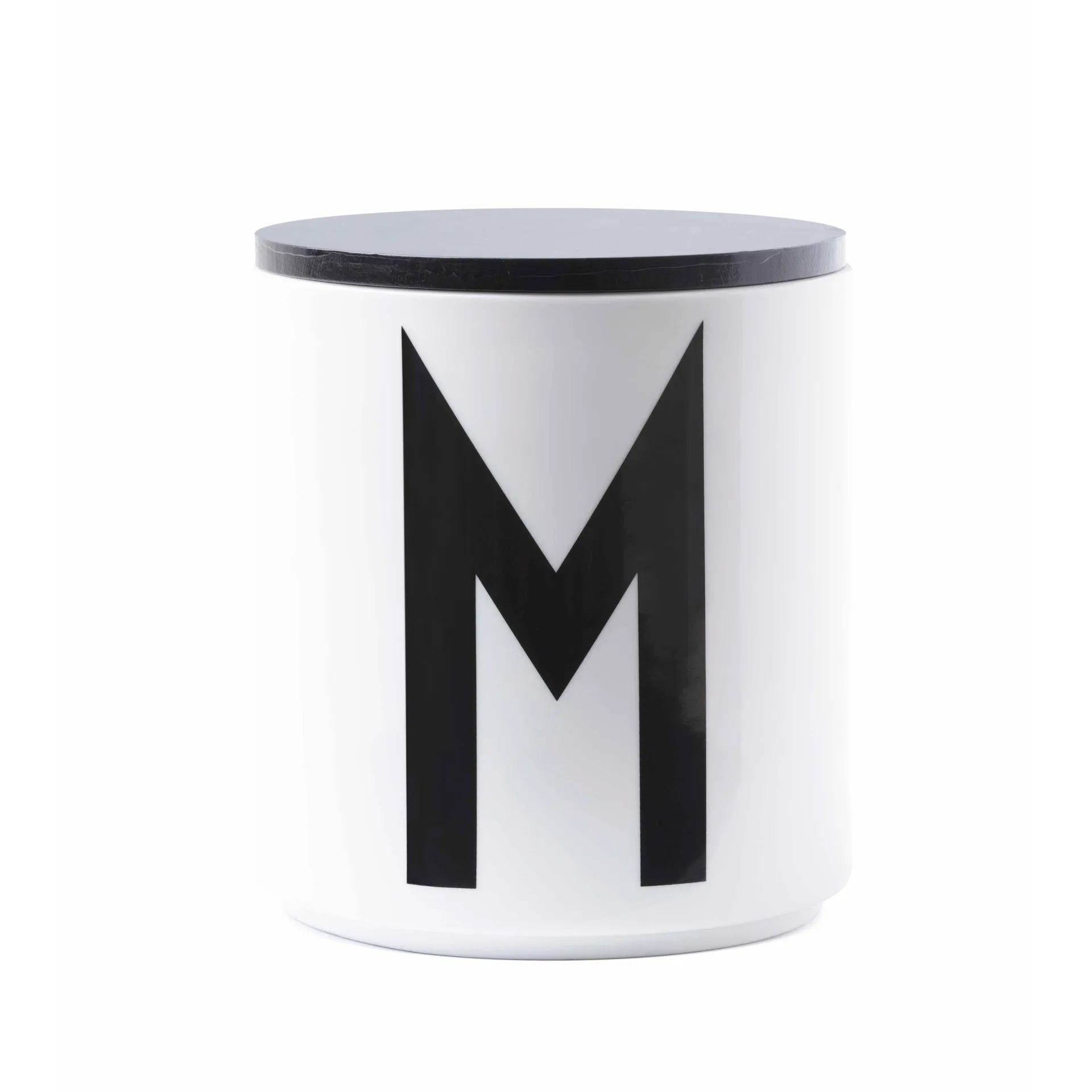 Couvercle en bois Design Letters Ø 11,5 cm, noir Design Letters