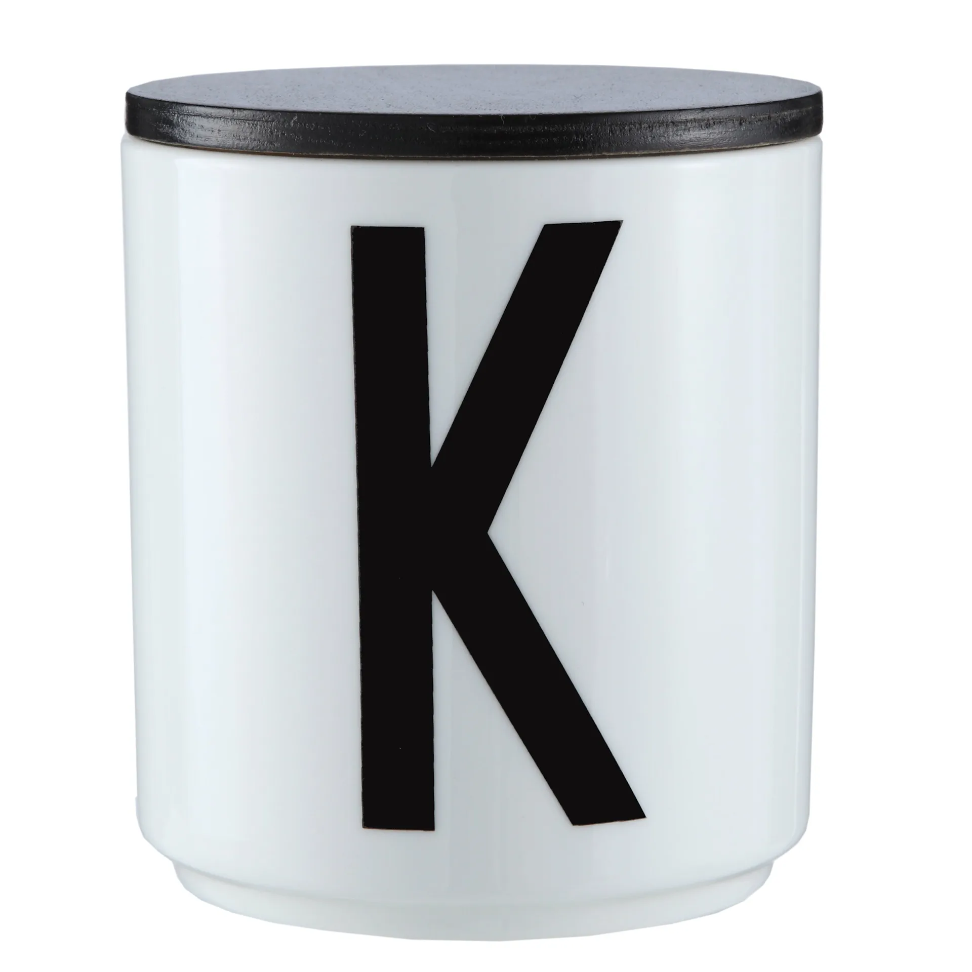 Couvercle en bois Design Letters, noir Design Letters