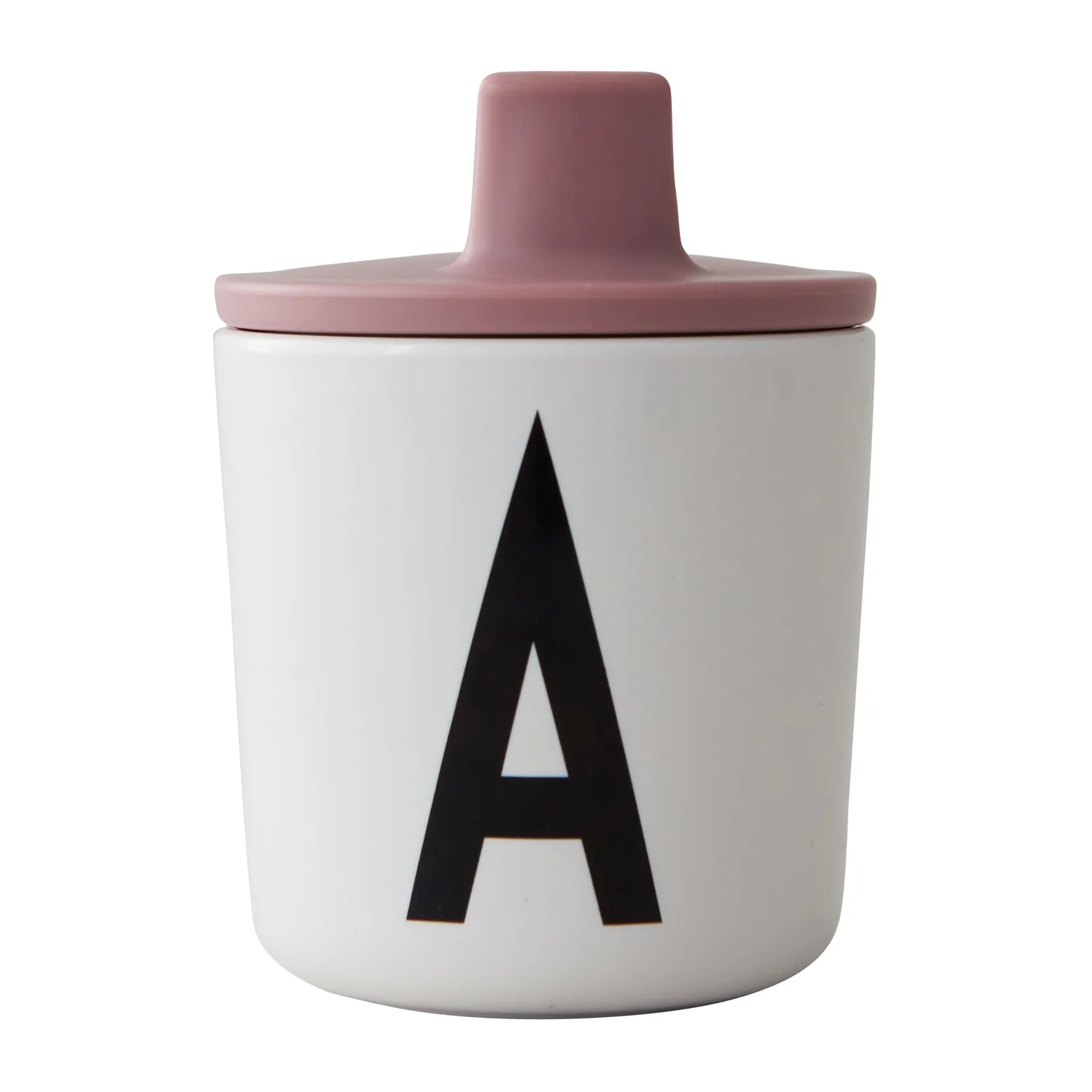 Couvercle pour tasse en mélamine Design Letters, Ash rose Design Letters