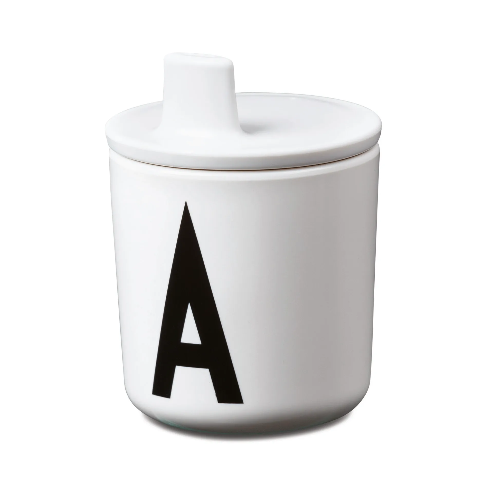 Couvercle pour tasse en mélamine Design Letters, blanc Design Letters