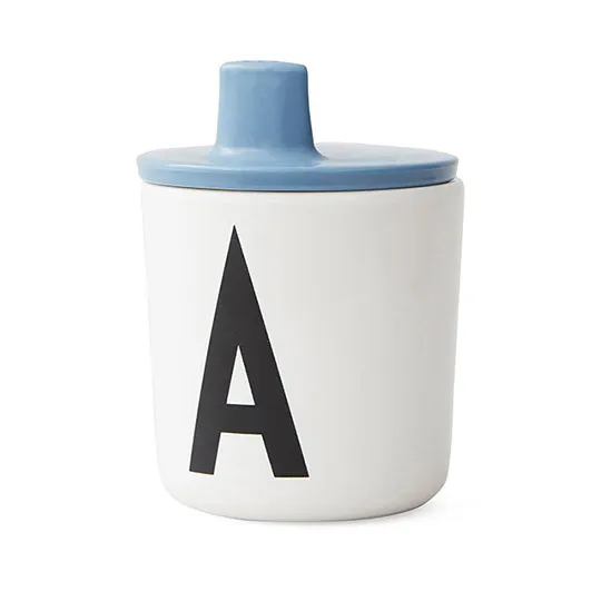 Couvercle pour tasse en mélamine Design Letters, bleu Design Letters