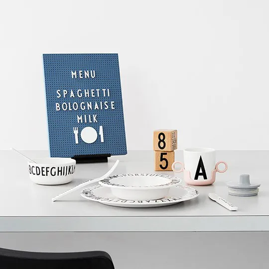 Couvercle pour tasse en mélamine Design Letters, gris Design Letters