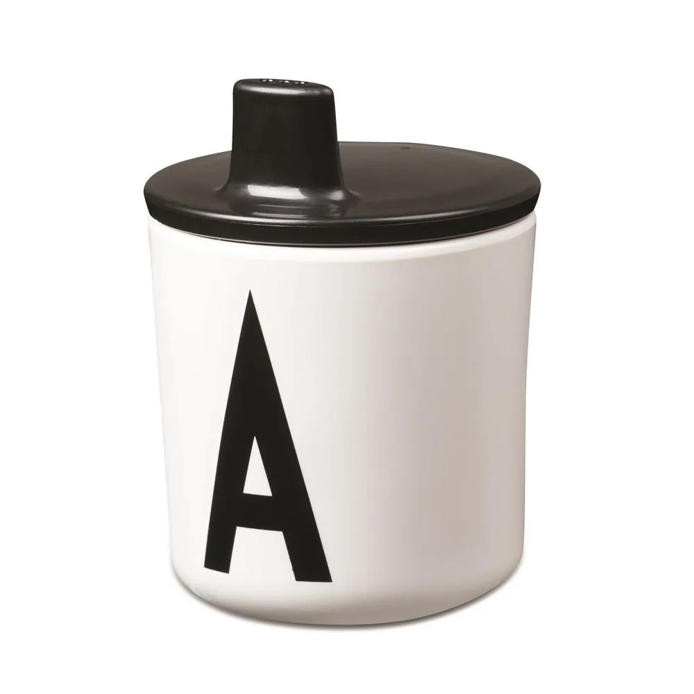 Couvercle pour tasse en mélamine Design Letters, noir Design Letters
