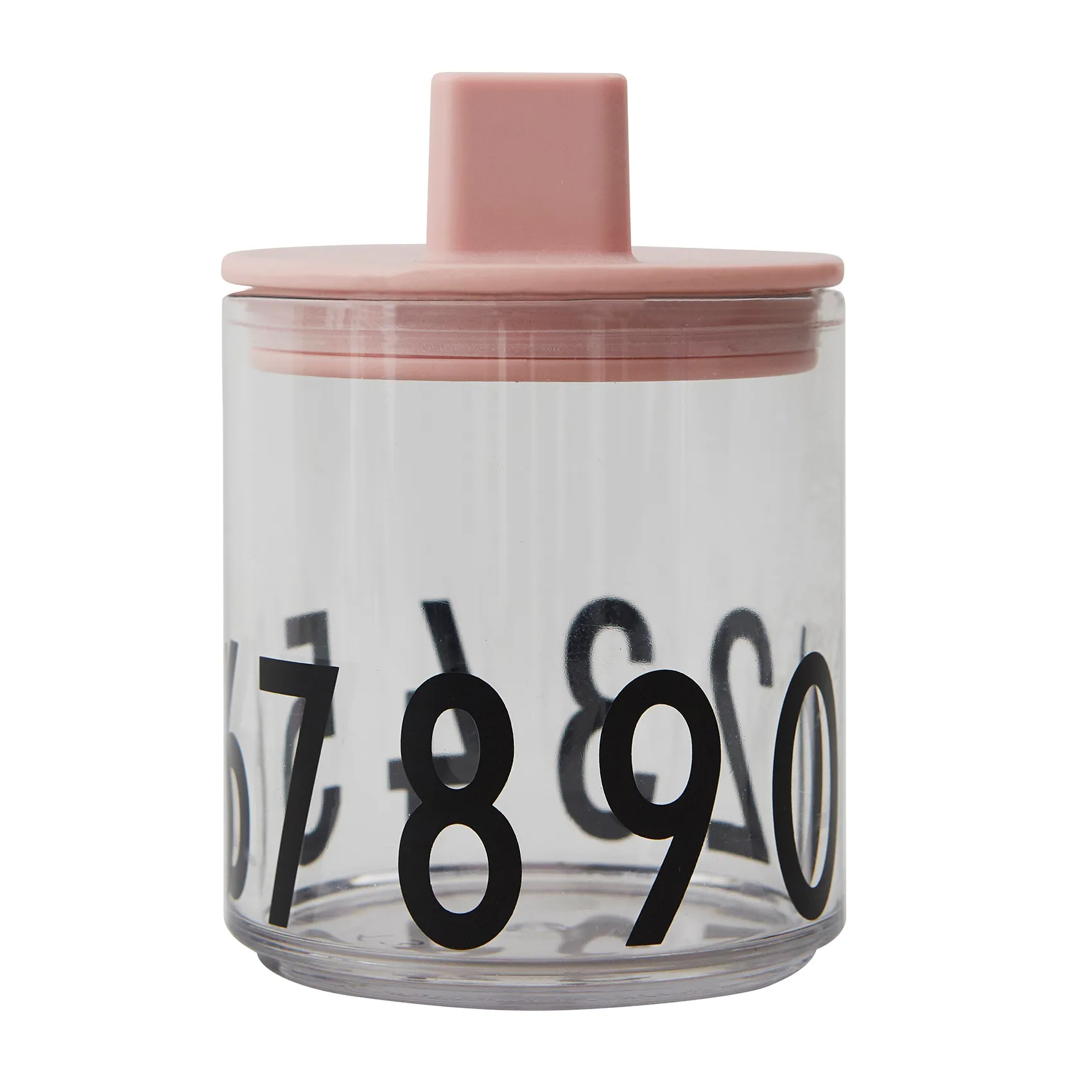 Couvercle pour verre en tritan Design Letter, Nude Design Letters