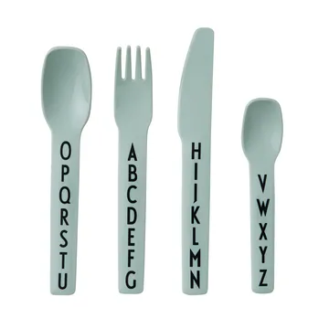Couverts enfants Design Letters - Vert - Design Letters