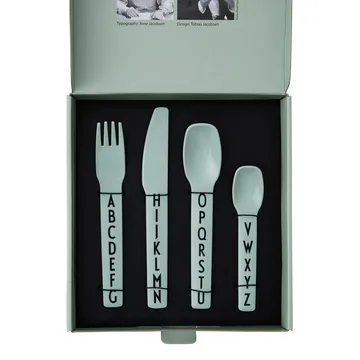 Couverts enfants Design Letters - Vert - Design Letters