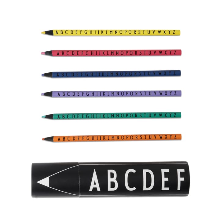 Crayons de couleur Design Letters - lettres, lot de 15 - Design Letters