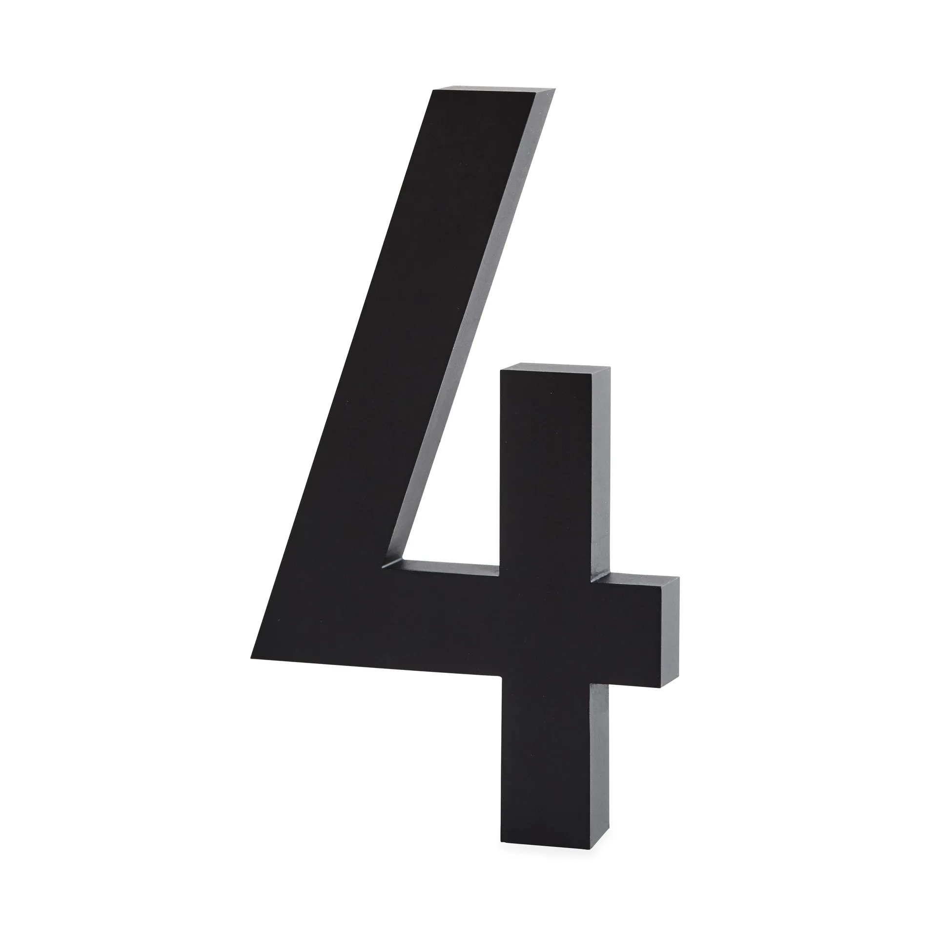 Design Letters chiffres Aluminium 100 mm, 4 Design Letters