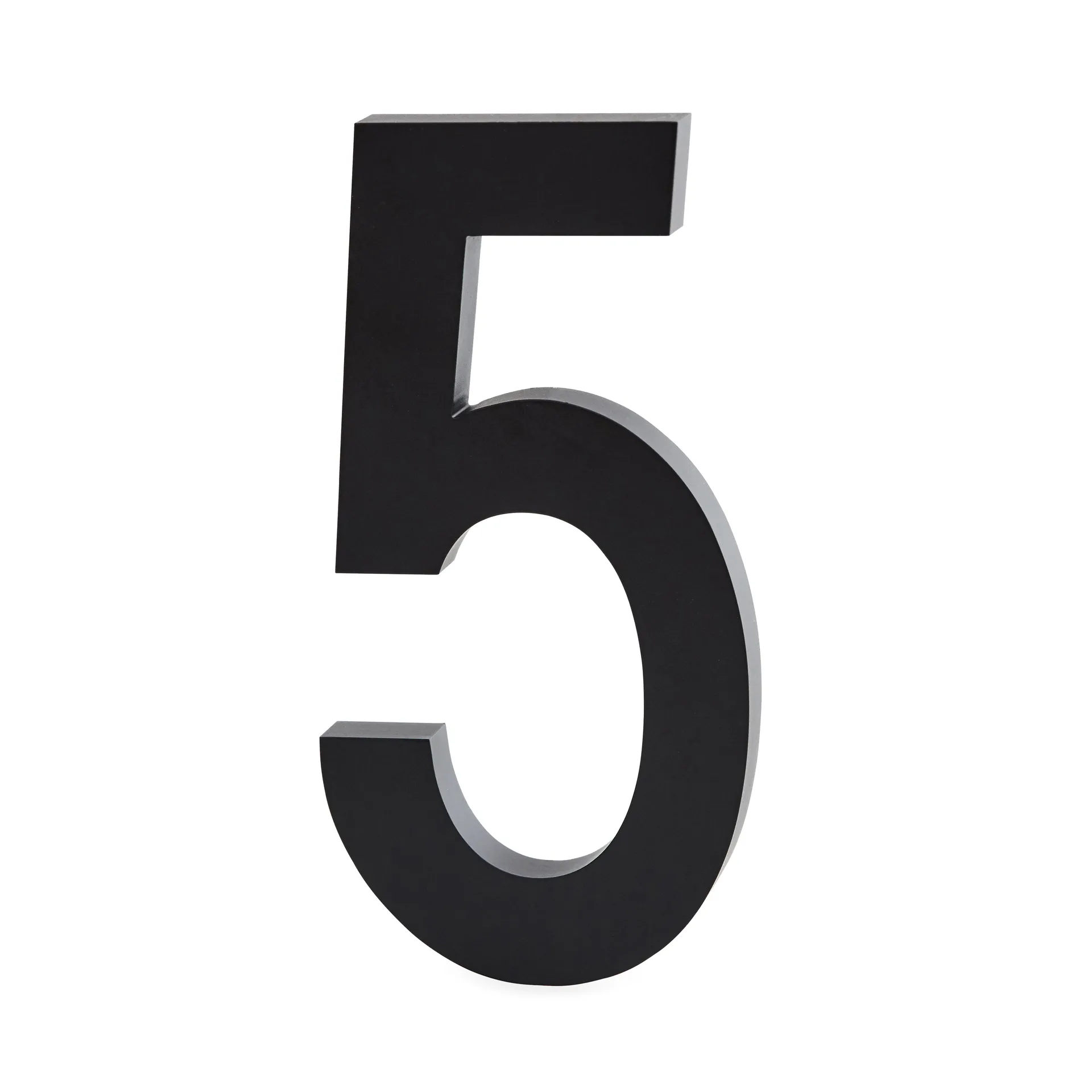 Design Letters chiffres Aluminium 100 mm, 5 Design Letters