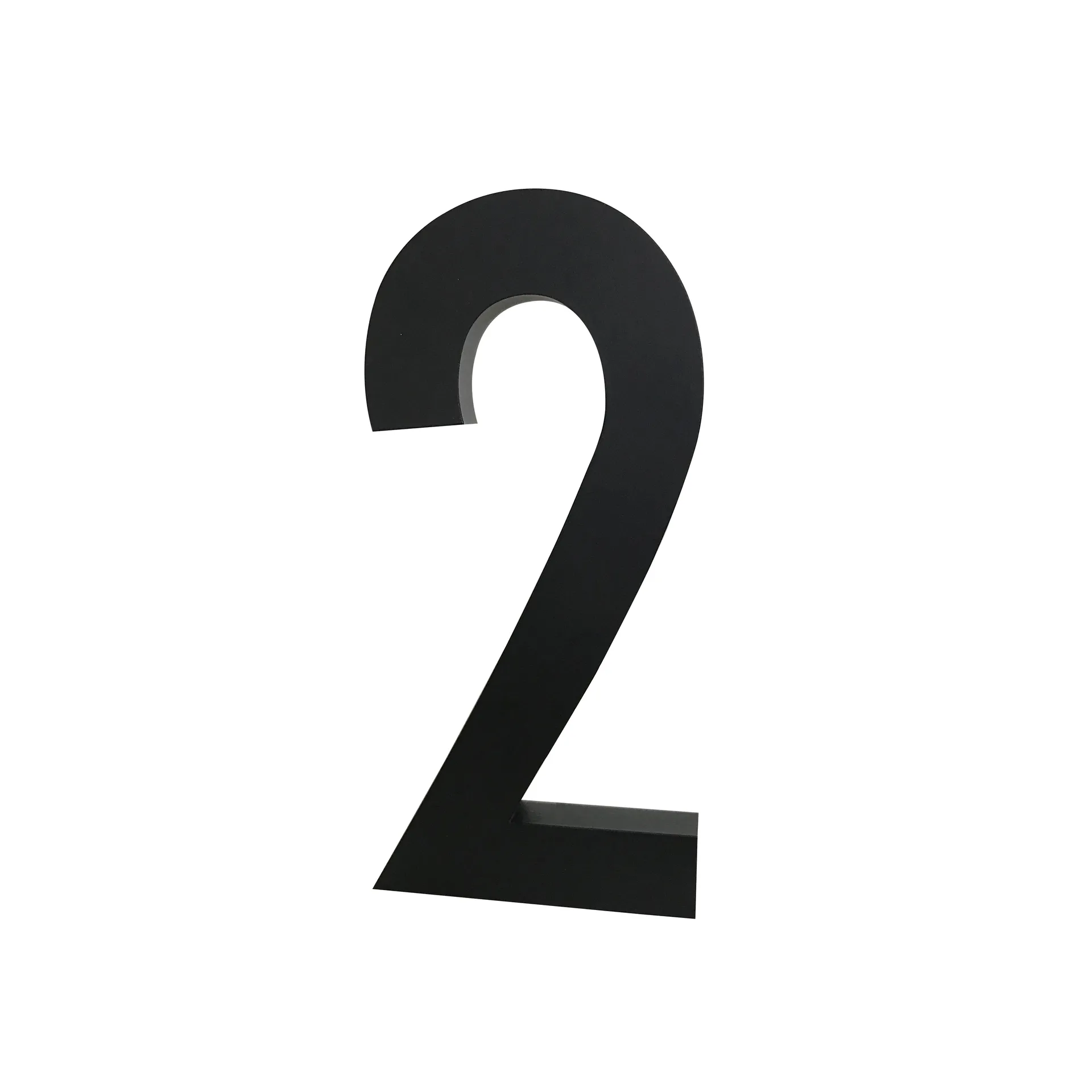 Design Letters chiffres Aluminium 50 mm, 2 Design Letters