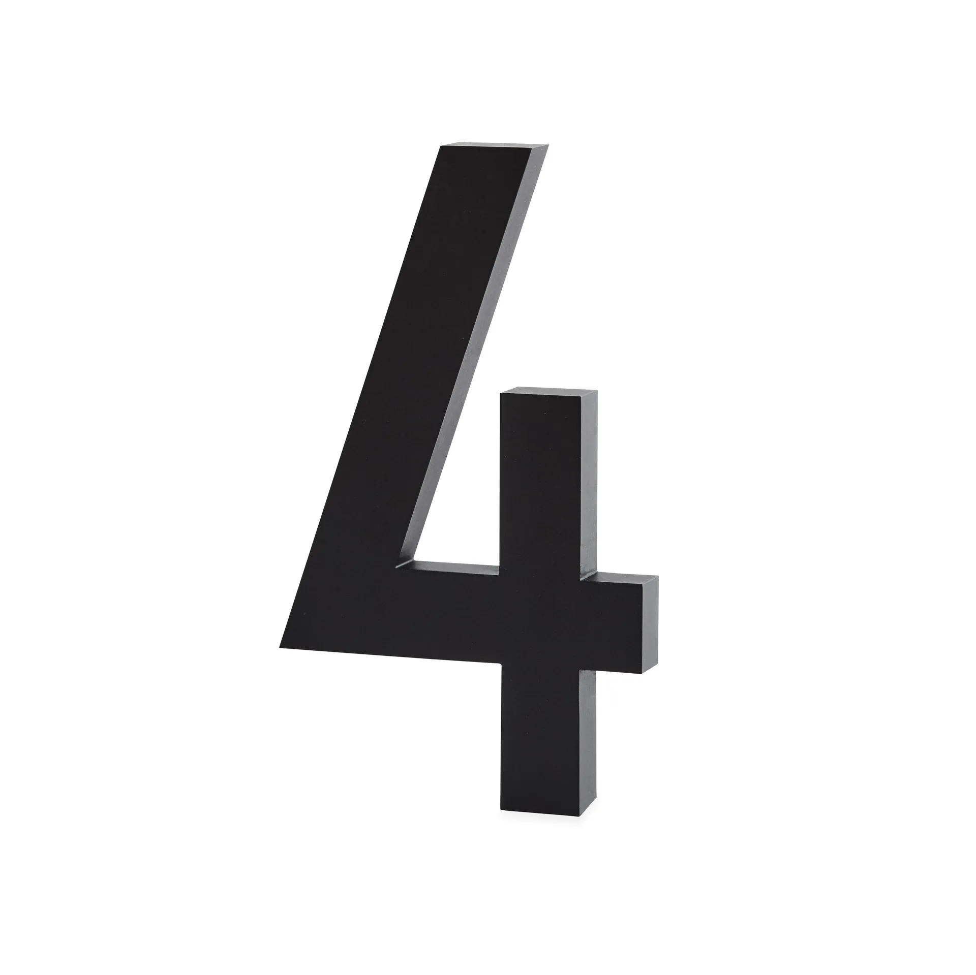 Design Letters chiffres Aluminium 50 mm, 4 Design Letters