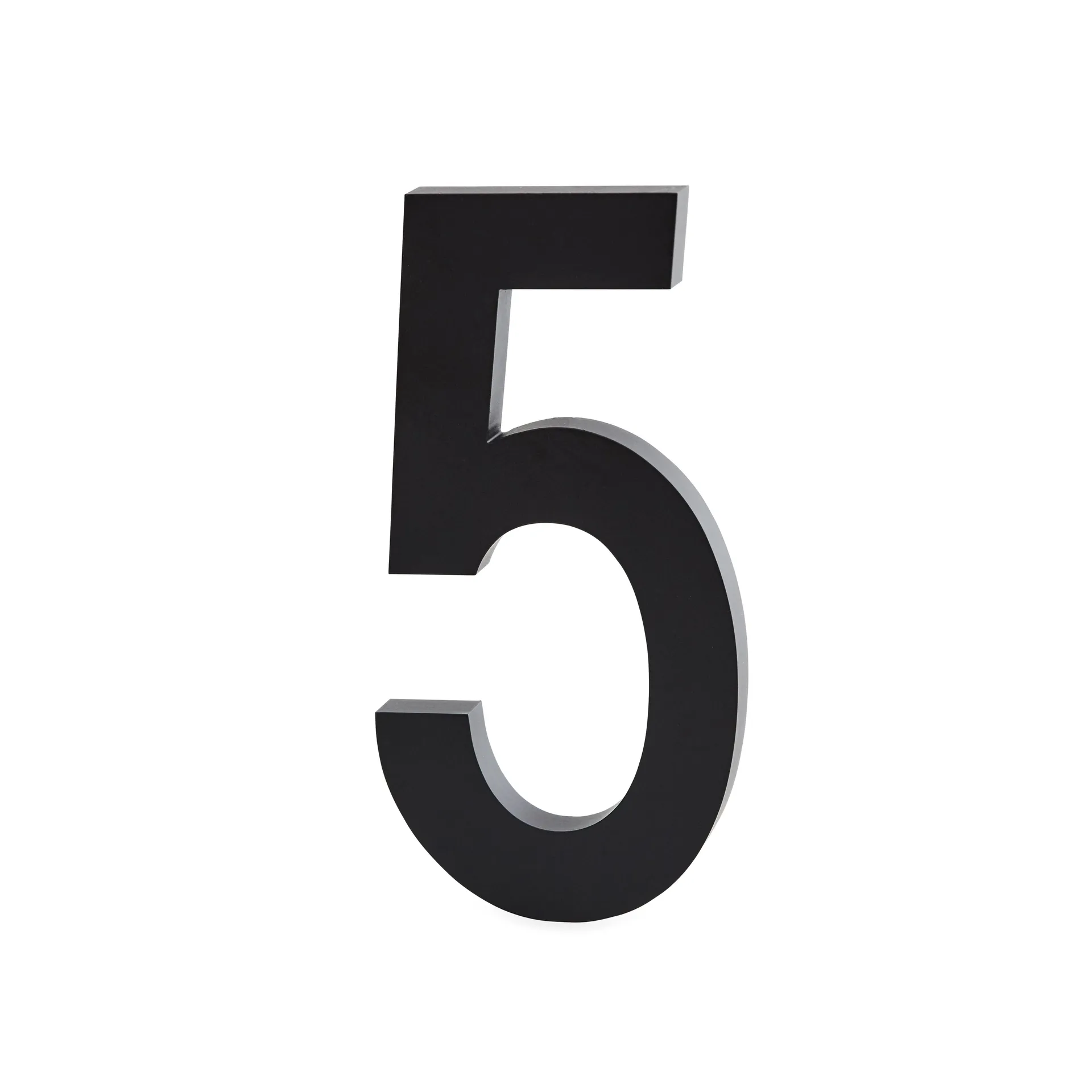 Design Letters chiffres Aluminium 50 mm, 5 Design Letters