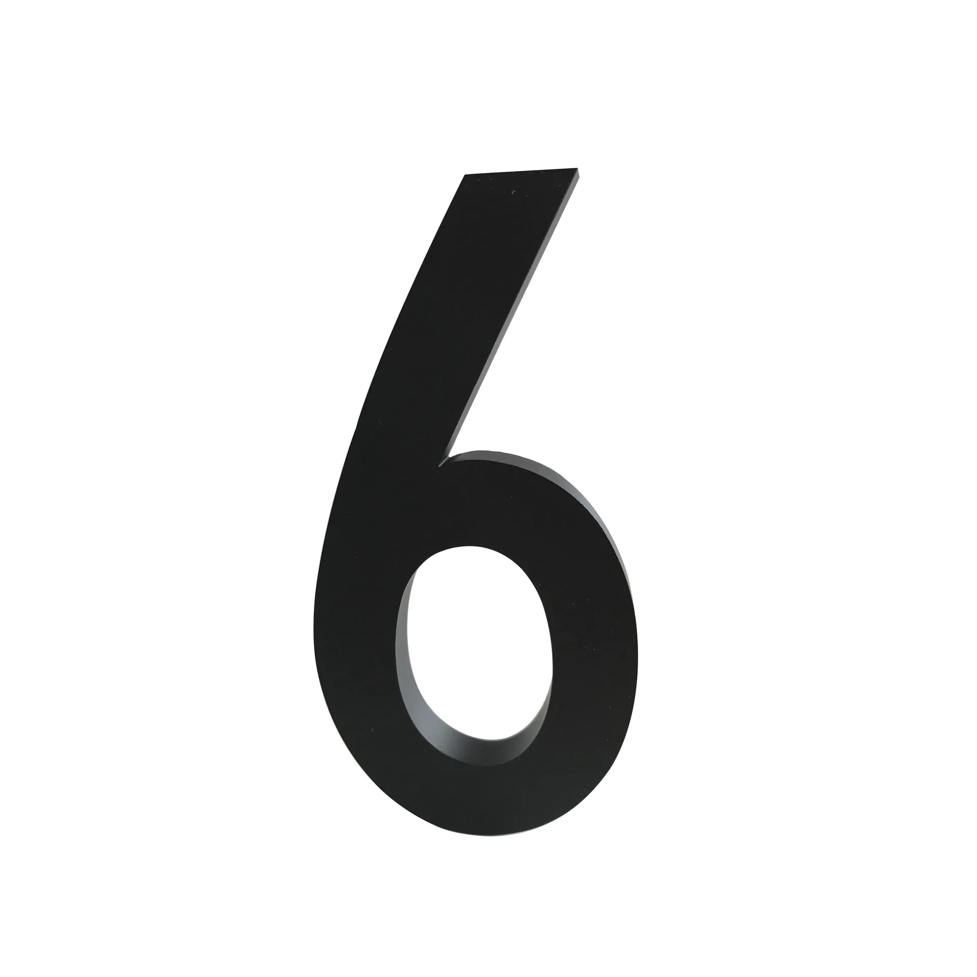 Design Letters chiffres Aluminium 50 mm, 6 Design Letters