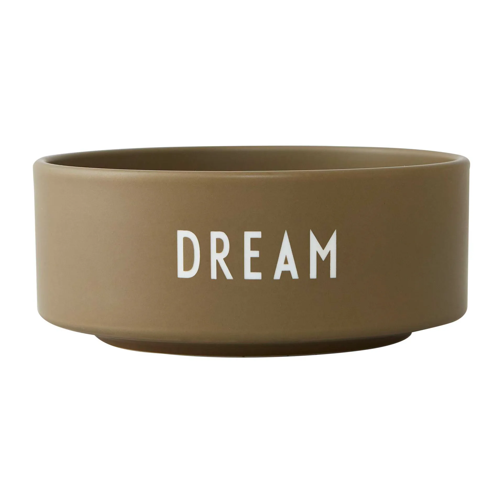Design Letters snack-kulho Ø12 cm, Dream-olive green Design Letters