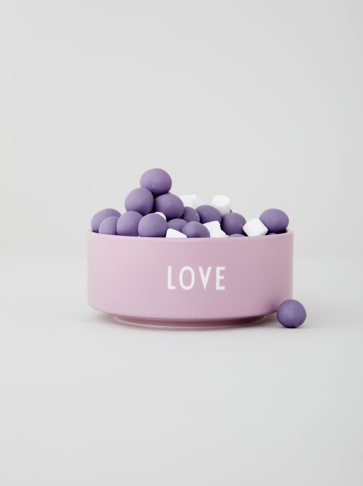Design Letters snack-kulho Ø12 cm - Love-lavender - Design Letters